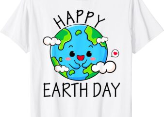 Happy Earth Day Shirt Cute Earth Day 2024 Men Women Kids T-Shirt