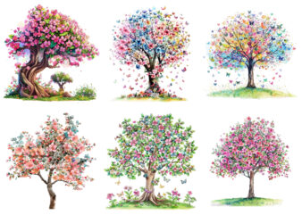 Happy spring tree clipart