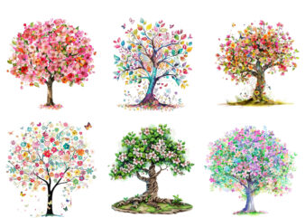 Happy spring tree clipart