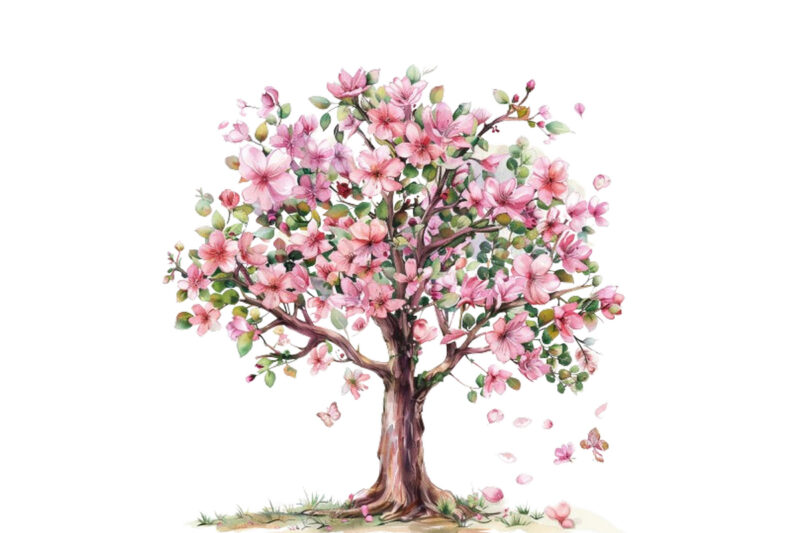 Happy Spring Tree clipart