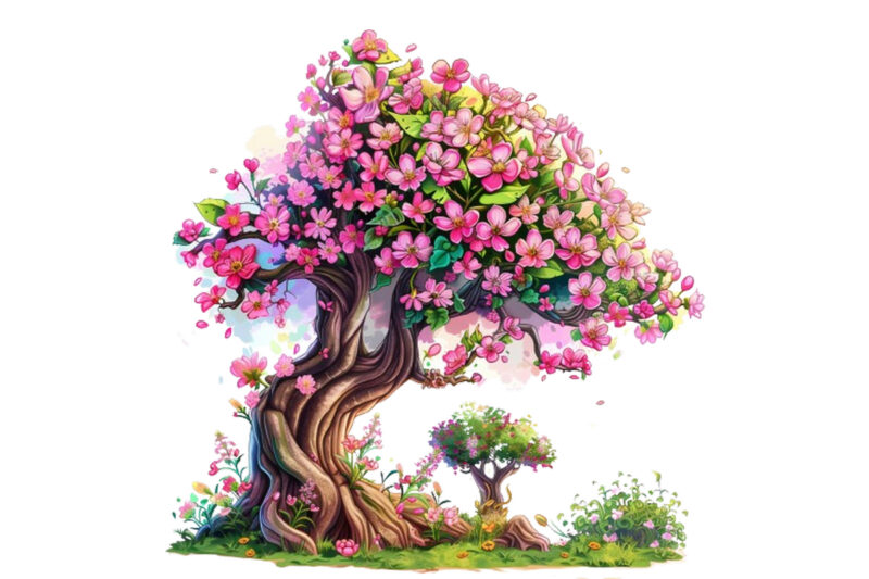 Happy Spring Tree clipart