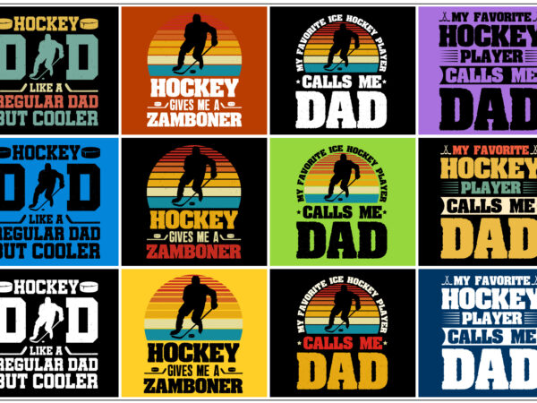 Hockey t-shirt design bundle
