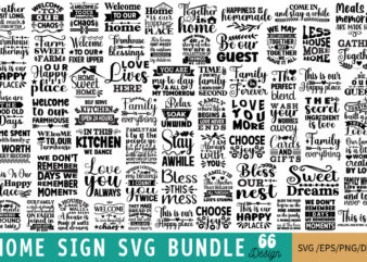 Home Sign T-shirt Bundle Home Sign Svg Bundle