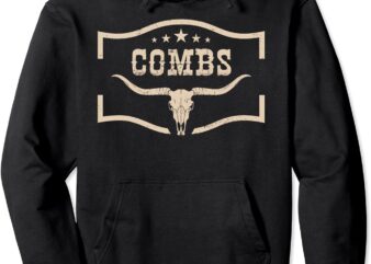 Howdy Combs Western Personalized Combs Family Pride Pullover Hoodie