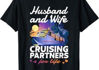 Husband and Wife Cruise Shirt 2024 Matching Couple Outfits T-Shirt