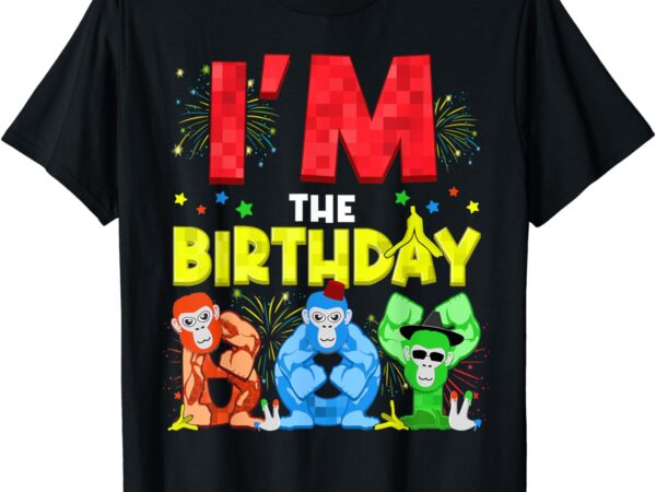 Im the birthday boy gorilla game family matching t-shirt