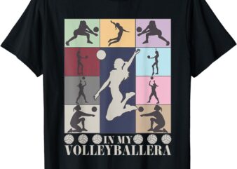 In my volleyball era retro vintage volleyball sport game day t-shirt