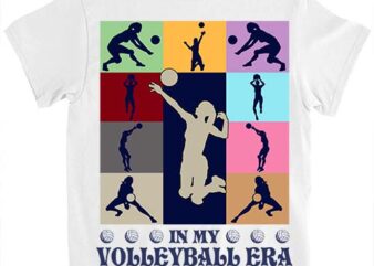 In My Volleyball Era Retro Vintage Volleyball Sport Game Day T-Shirt ltsp