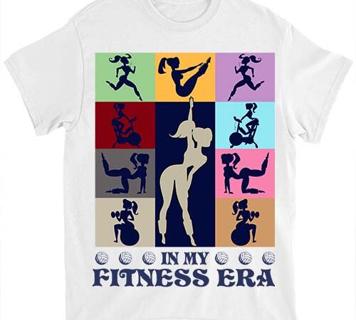 In my fitness era retro vintage fitness sport game day t-shirt ltsp