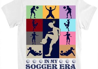 In My soccer Era Retro Vintage soccer Sport Game Day T-Shirt ltsp