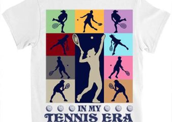 In My tennis Era Retro Vintage tennis Sport Game Day T-Shirt ltsp