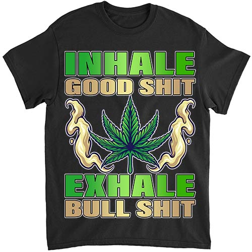 Inhale Good Funny Weed, Weed-420 Marijuana Cannabis Leaf T-shirt ltsp png file