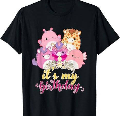 It’s my birthday girl squish squad mallow girls kids cute t-shirt
