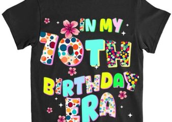Kids In My 10th Birthday Era Girl Gifts Seven Bday 10 Year Old T-Shirt ltsp