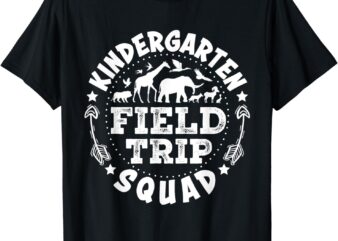 Kindergarten Zoo Field Trip Squad Teacher Student Kids T-Shirt