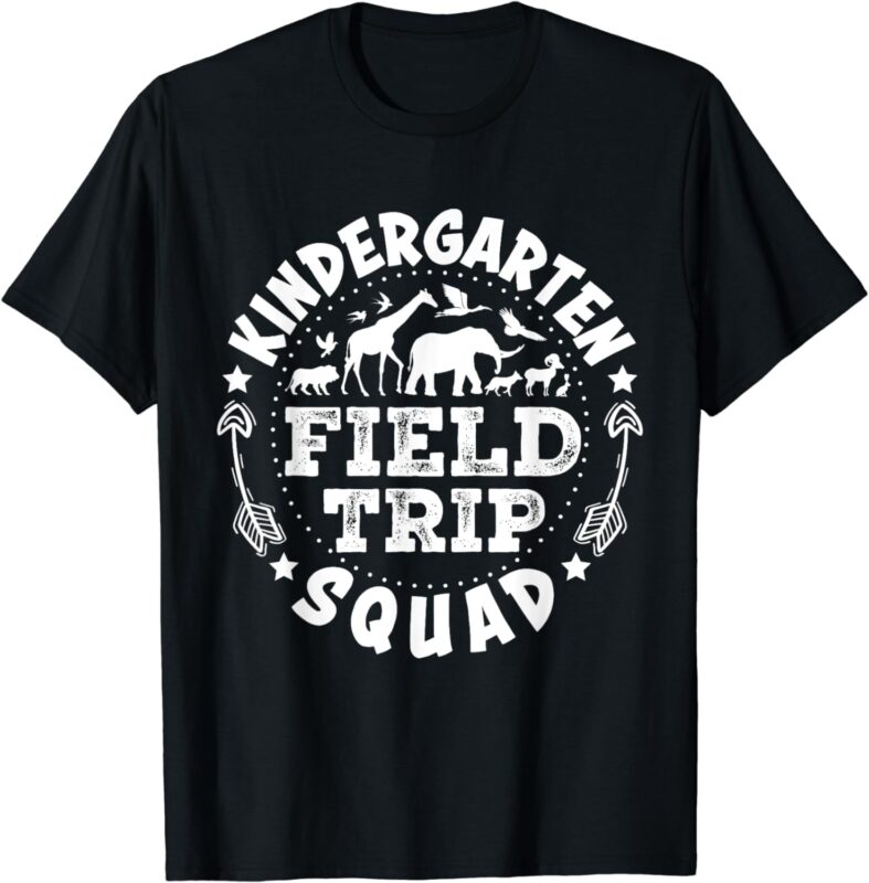 Kindergarten Zoo Field Trip Squad Teacher Student Kids T-Shirt
