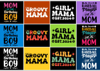 Mama Mom Mother’s Day T-Shirt Design Bundle