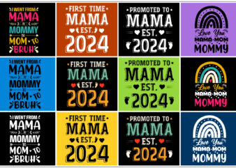 Mama Mothers Day T-Shirt Design Bundle
