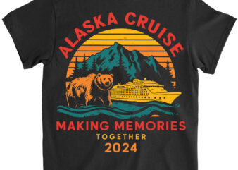 Matching Family Friends and Group Alaska Cruise 2024 T-Shirt ltsp png file