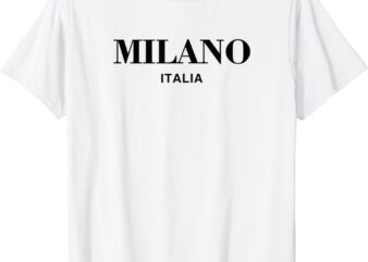 Milano italia retro preppy italy womens girls milan souvenir t-shirt