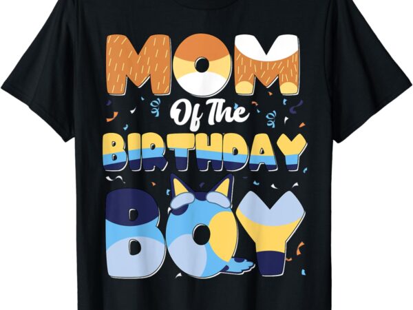 Mom and dad birthday boy dog family matching t-shirt