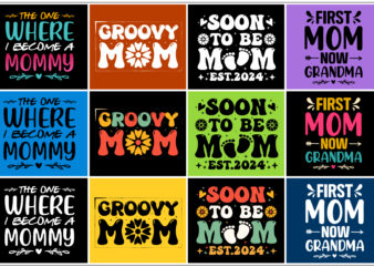 Mom Mommy Mother’s Day T-Shirt Design Bundle