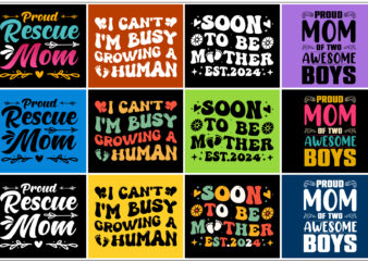 Mom Mother T-Shirt Design Bundle