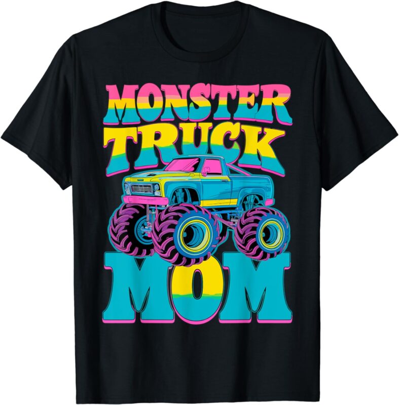 Monster Truck Mom Birthday Party Monster Truck T-Shirt