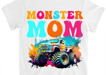 Monster Truck Mom Family Matching Monster Truck Lovers T-Shirt ltsp 1 png file