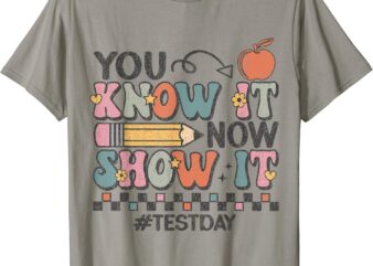 Motivation test day testing shirts for women teachers t-shirt