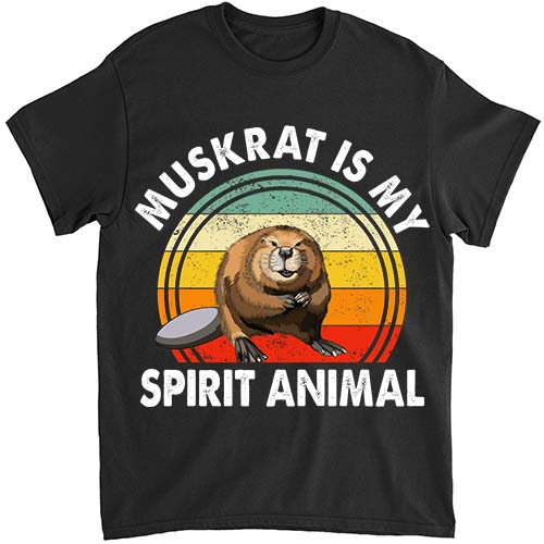 Muskrat Is My Spirit Animal T-Shirt ltsp png file