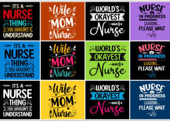 Nurse T-Shirt Design Bundle