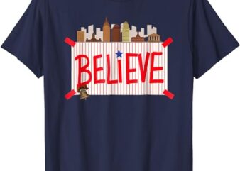 Philly Believe Ring The Bell Philadelphia Baseball Player T-Shirt