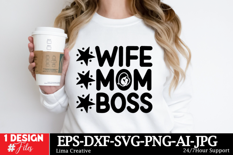 Mother’s Day SVG Bundle, Mother’s Day T-shirt Design Bundle, Happy Mother’s Day , Mom Sublimation , Mom T-shirt Design Bundle