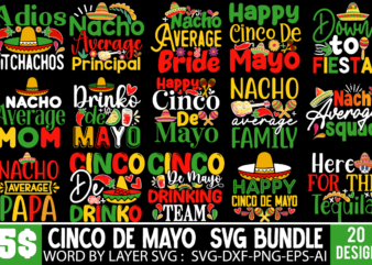 Cinco De Mayo SVG Bundle ,Cinco de Drinko Squad SVG, Cinco de Mayo Svg, Margarita Svg, Mexican Woman Svg, Mexico Svg, Cinco de Mayo Shirt, P