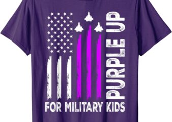 Purple Up For Military Kids Military Child Month T-Shirt