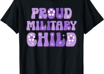 Purple Up For Military Kids Month Of Military Child T-Shirt