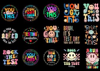 15 Testing Day Shirt Designs Bundle P1, Testing Day T-shirt, Testing Day png file, Testing Day digital file, Testing Day gift, Testing Day d