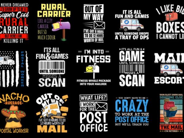 15 postman shirt designs bundle p1, postman t-shirt, postman png file, postman digital file, postman gift, postman download, postman design