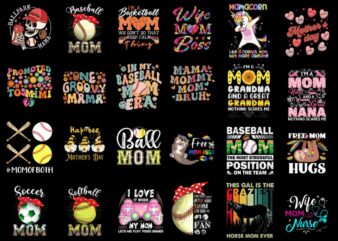 15 Mother’s Day Shirt Designs Bundle RD, Mother’s Day T-shirt, Mother’s Day png file, Mother’s Day digital file, Mother’s Day gift, Mother’s