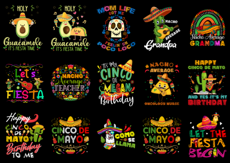 15 Cinco De Mayo Shirt Designs Bundle P6, Cinco De Mayo T-shirt, Cinco De Mayo png file, Cinco De Mayo digital file, Cinco De Mayo gift, Cin