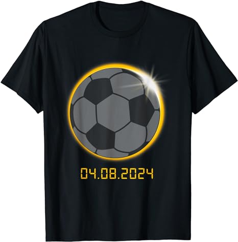 Soccer Lover Player Total Solar Eclipse Men Women Outfit T-Shirt