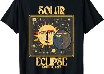 Solar Eclipse Tarot April 8 2024 Totality Women Men Kids T-Shirt