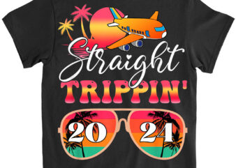Straight Trippin’ 2024 Family Vacation Puerto Rico Matching T-Shirt LTS Png file