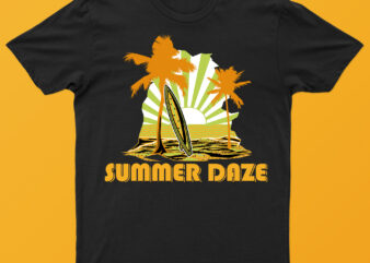 Summer daze | cool summer t-shirt design for sale!!