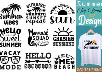 Summer t-shirt bundle, retro summer bundle summer svg bundle, retro summer bundle