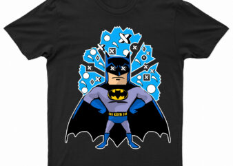 Batman Superhero Pop Culture T-Shirt Design For Sale | Ready To Print.