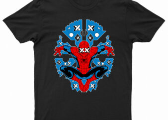 Spider Man Superhero Pop Culture T-Shirt Design For Sale | Ready To Print.
