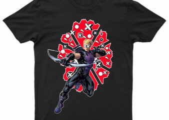 Hawkeye Superhero Pop Culture T-Shirt Design For Sale | Ready To Print.
