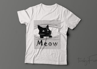 The Meow Masterpiece T-shirt design.